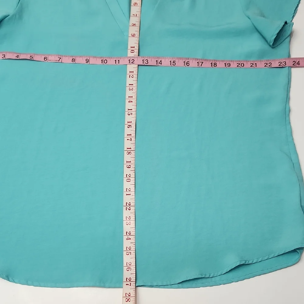Maurices Atwood Flutter Sleeve Teal Blouse - Picture 7 of 11